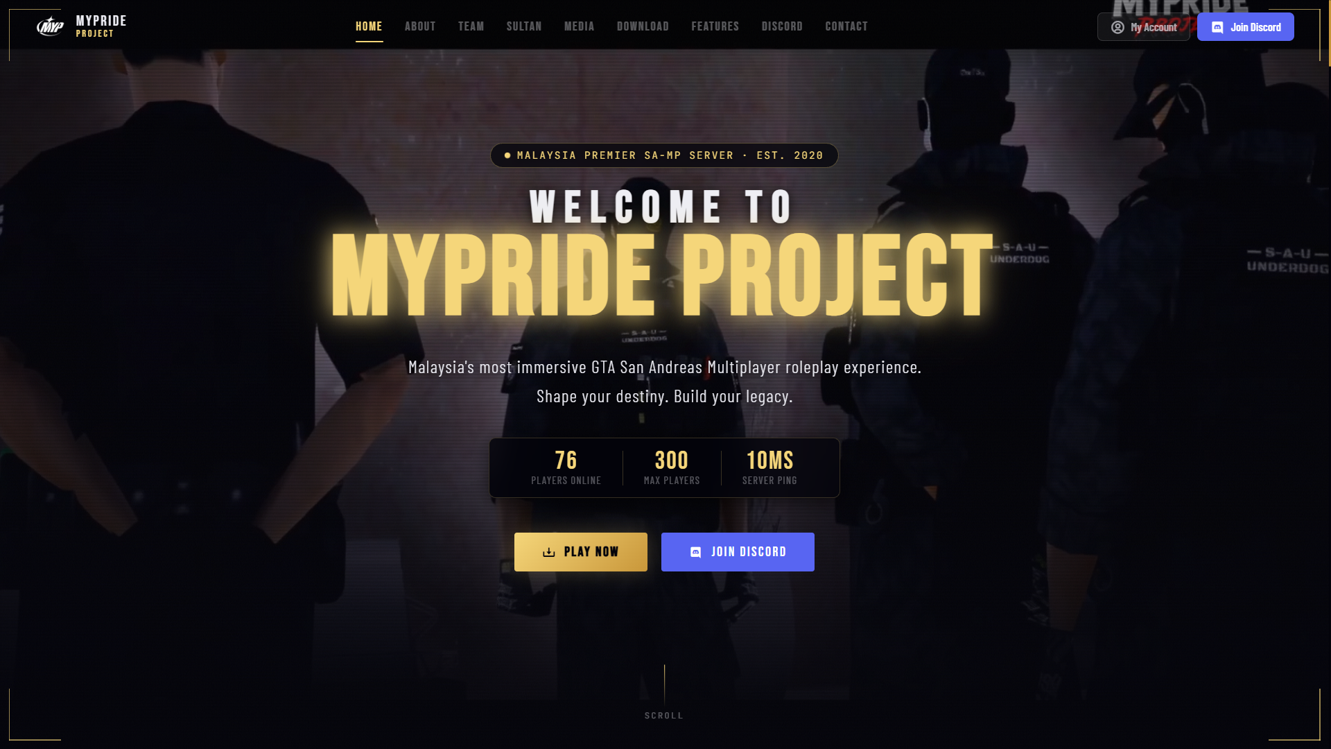 MyPride Project Web screenshot