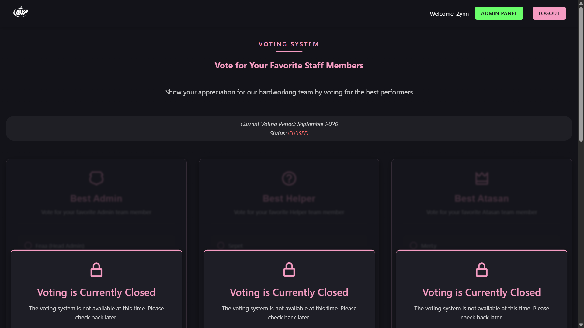GTA: Online Voting System screenshot